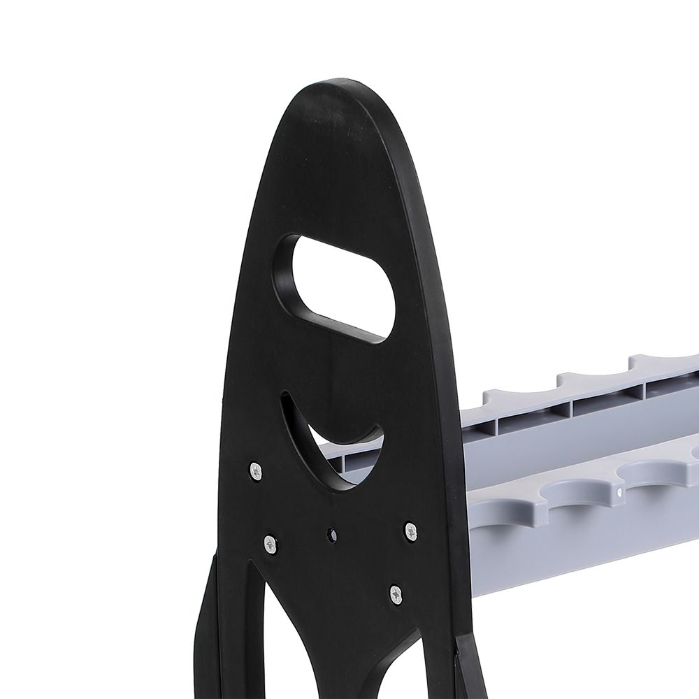 Fish Shape 16 Fishing Rod Holder Storage Rack Compact