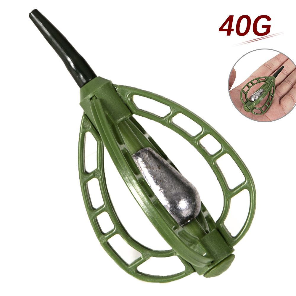 ABS Fishing Sinker Carp Fishing Feeder Fishing Bait Cage