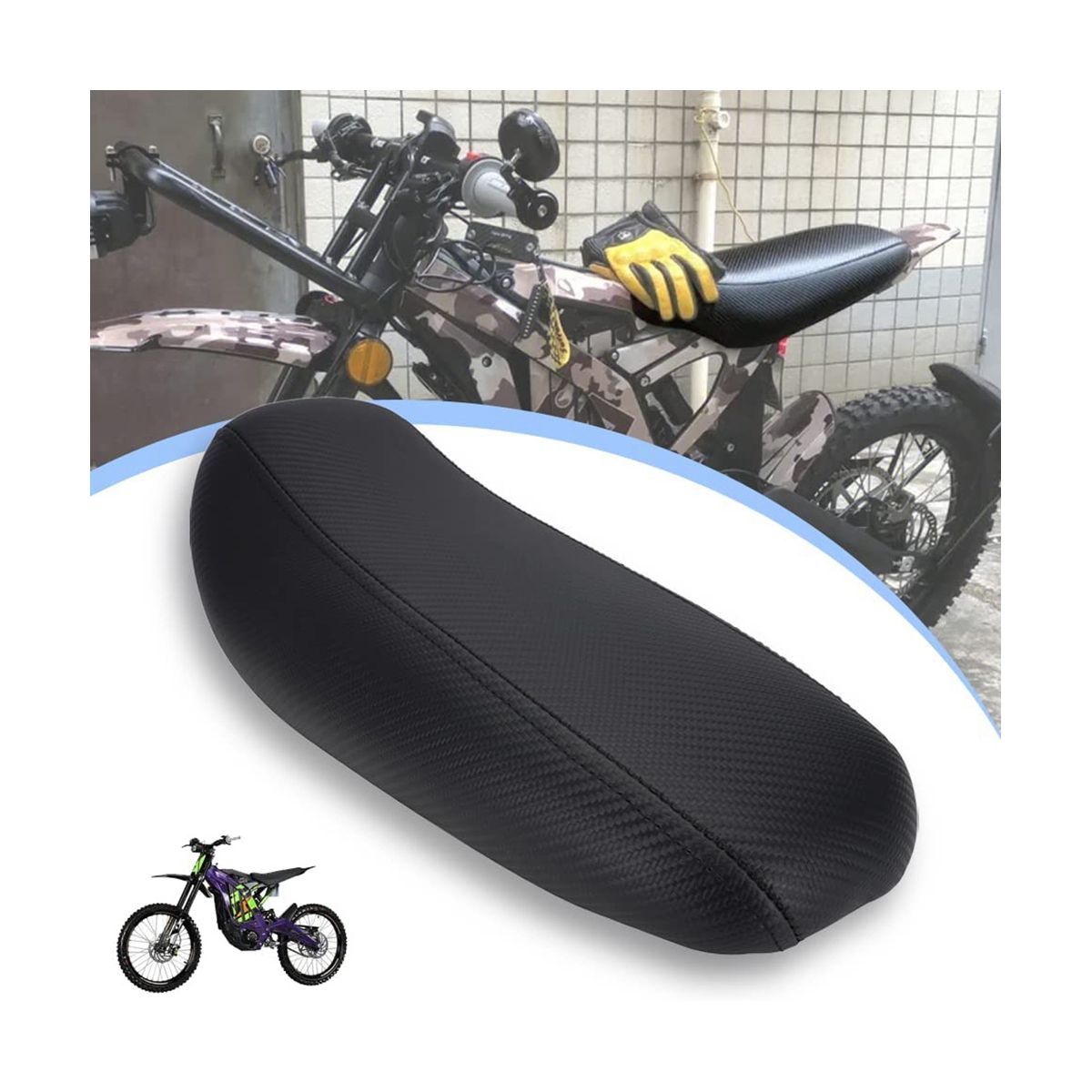 Motorcycle Rear ,Widen and Heightened Cushion Pad for