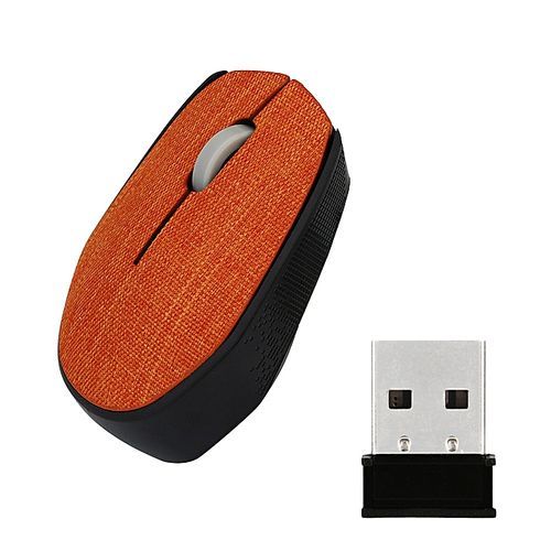 Koaisd Computer Accessories 2.4Ghz Slim Portable Optical Wireless Mouse Gaming Soft Fabric Cover Mice