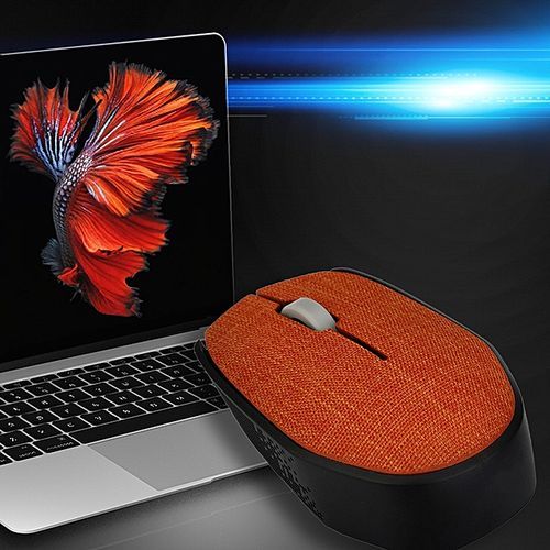 Koaisd Computer Accessories 2.4Ghz Slim Portable Optical Wireless Mouse Gaming Soft Fabric Cover Mice