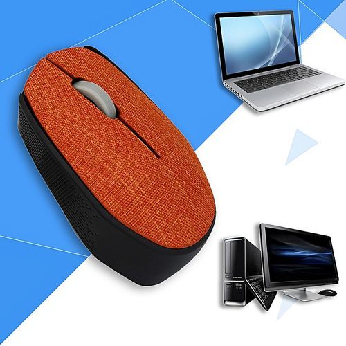 Koaisd Computer Accessories 2.4Ghz Slim Portable Optical Wireless Mouse Gaming Soft Fabric Cover Mice