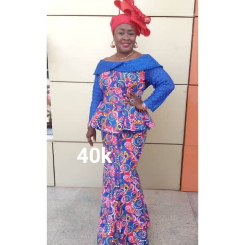 Butterfly Cape 6 Pieces Skirt And Blouse