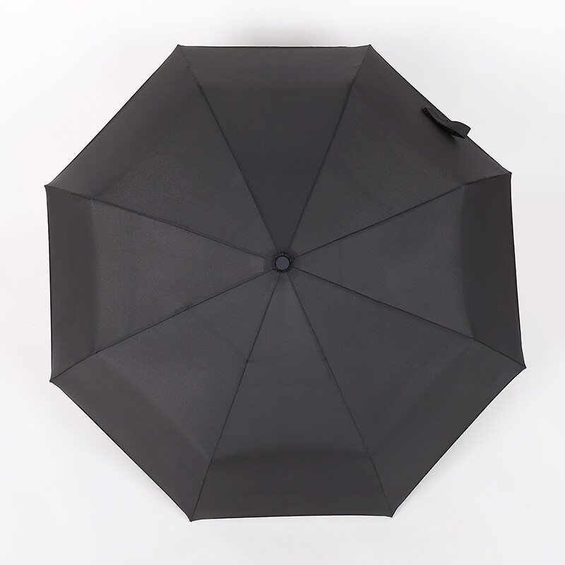 Automatic Windproof Folding Men Women 8 Ribs Umbrellas Travel Lightweight Rain Gear 5 Black