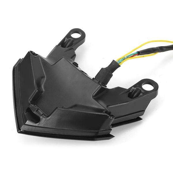 1 PCS 12V Motorcycle Taillight With Turn Signal For KAWASAKi Z800 Z125 # Sooty Black