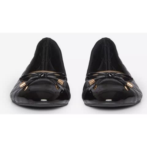 Ladies Padded Flat Shoes - Black