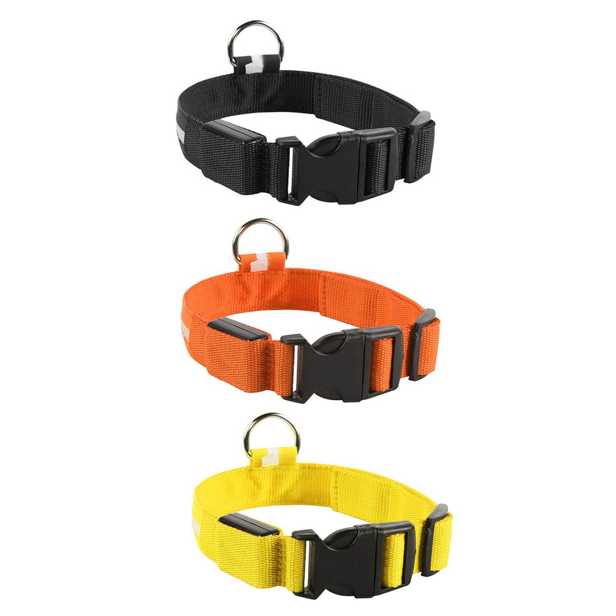Pet Light Up LED Collar Dog Leash, Silk Mesh Nylon