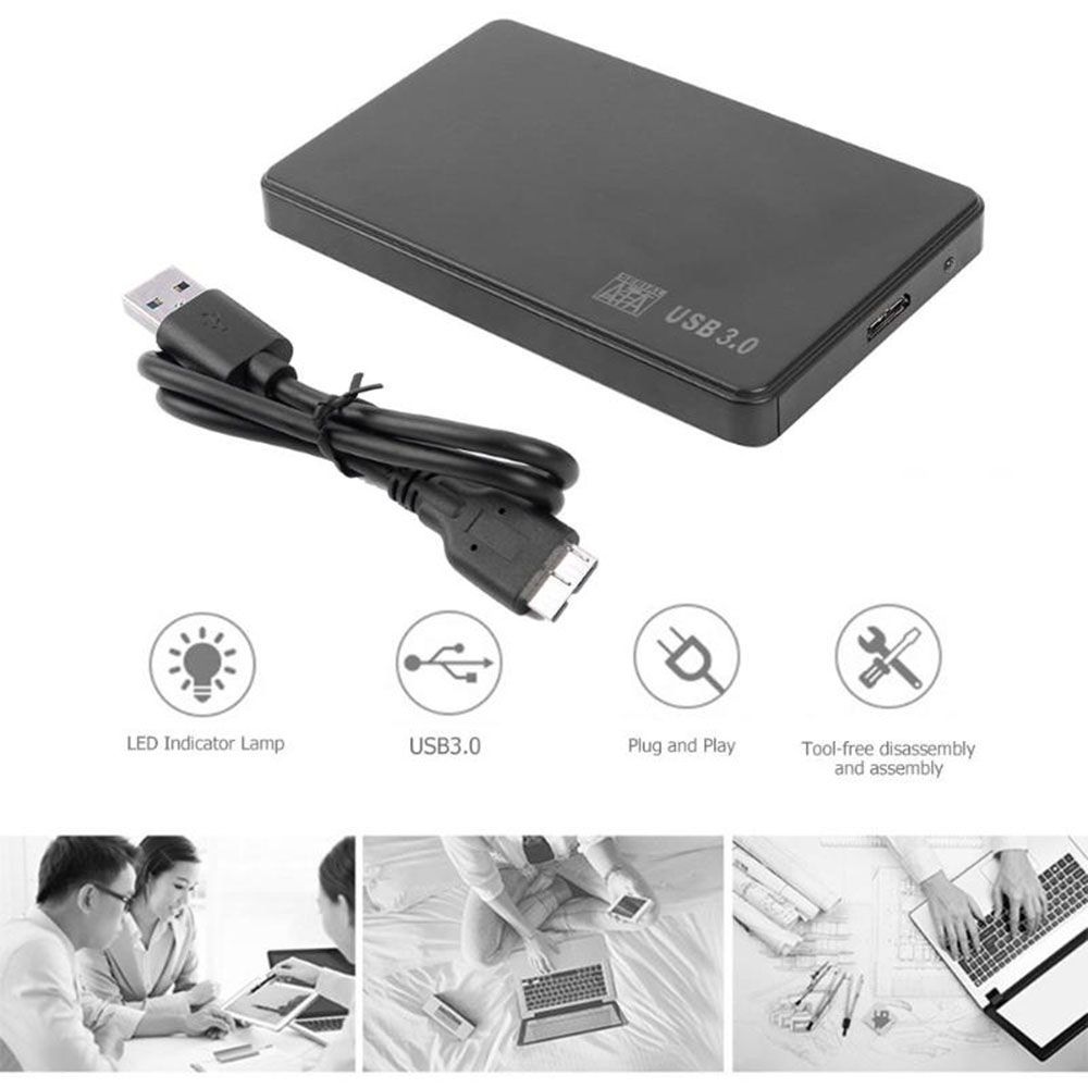 2.5 Inch Sata HDD SSD To USB 3.0 5Gbps Hard Disk Case