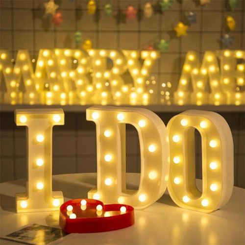 DIY English Letter V LED Night Light Symbol Modeling Lamp For Birthday/Wedding/Marriage Proposal Decor Warm White/White/0-5W
