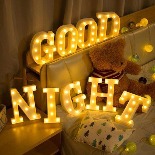 DIY English Letter V LED Night Light Symbol Modeling Lamp For Birthday/Wedding/Marriage Proposal Decor Warm White/White/0-5W