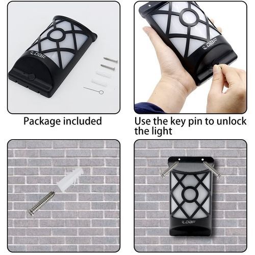 Fire Effects Solar Lights With Motion Sensor