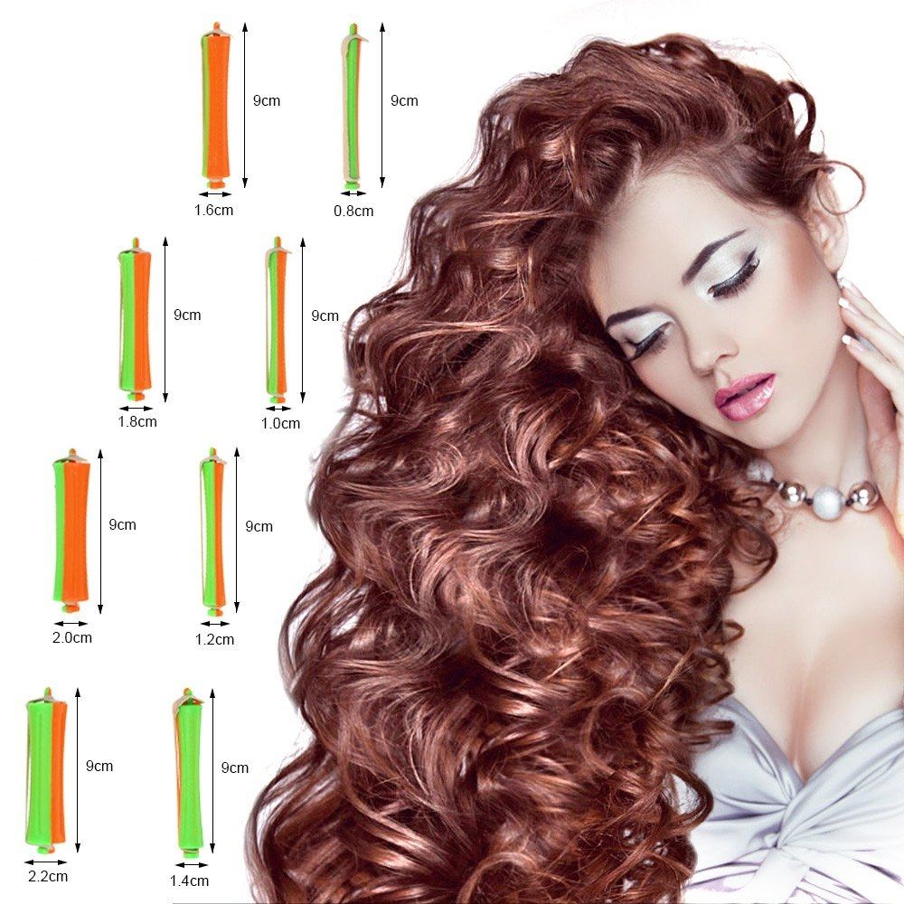 80pcs/set DIY Cold Perm Rod Salon Hair Roller Curling Curler