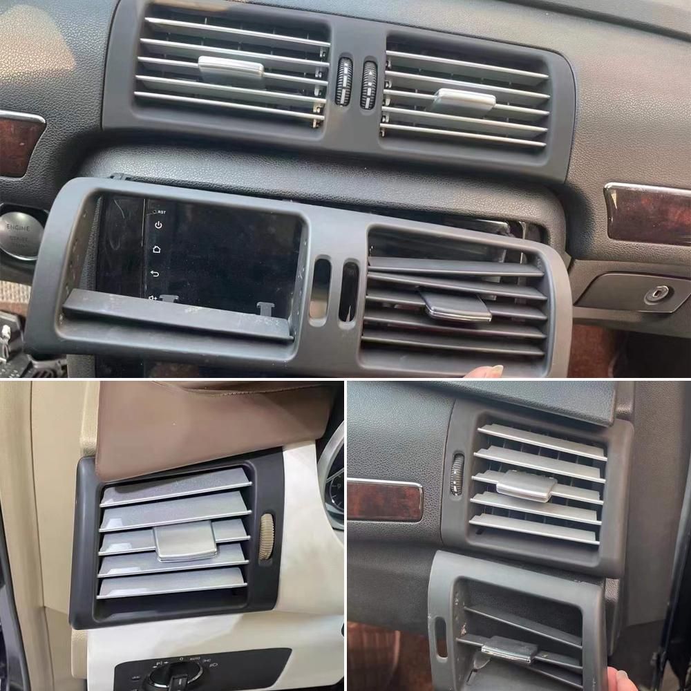 Front Rear Fresh Air Conditioner Chromed AC Vent Outlet Grille Cover For Mercedes Benz W251 2009-2018 R300 R320 R350 R400 R500
