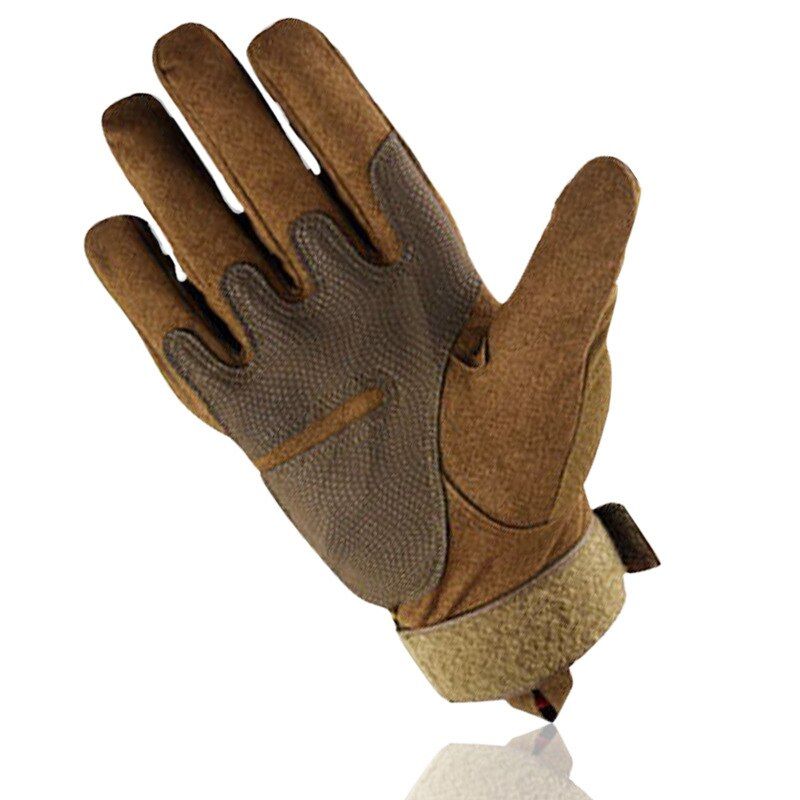 Full Finger Tactical Gloves Outdoor Climbing Training Fitness Riding Anti- Cut Wear-resistant Non-slip BreathabGloves Black M