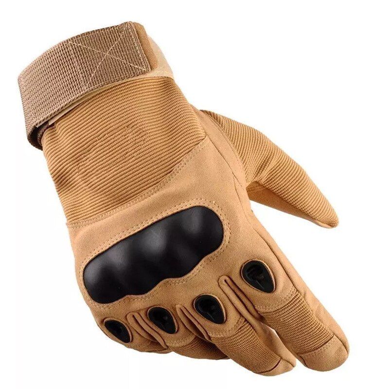 Full Finger Tactical Gloves Outdoor Climbing Training Fitness Riding Anti- Cut Wear-resistant Non-slip BreathabGloves Black M