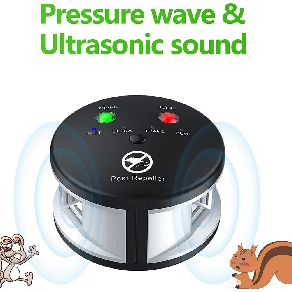 Squirrel Rodent Repellent Ultrasonic 3 in 1 Pressure Wave