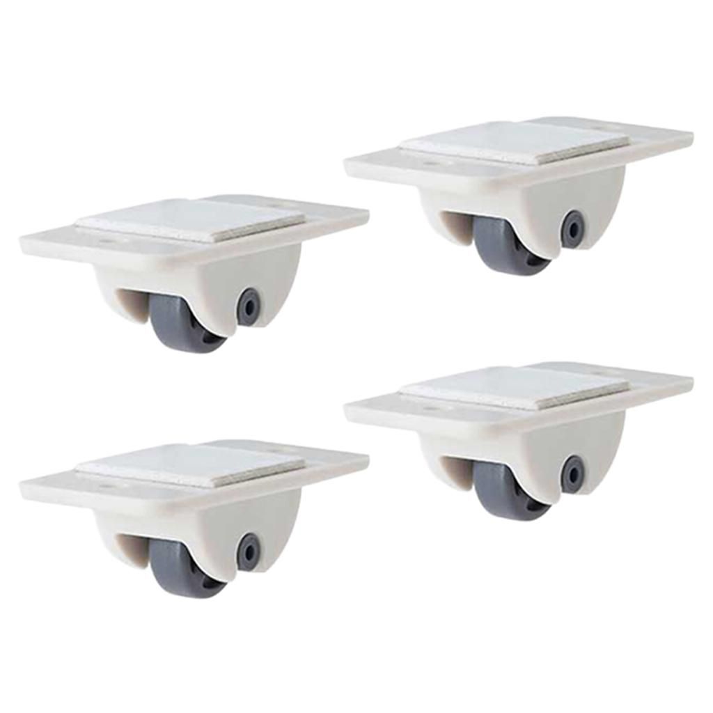 4/Set Adhesive Swivel Casters Universal Furniture Cabinet