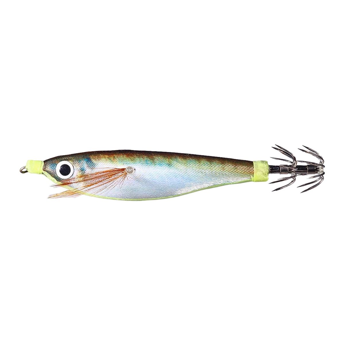 Fishing Hook Fluorescent Wood Squid Jigging Fishing D