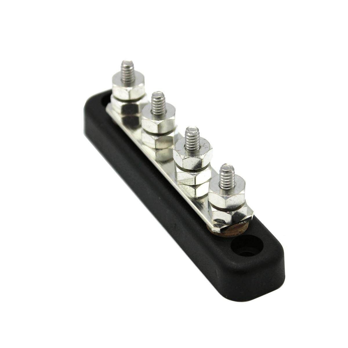 4 Studs Electric Terminal Block 100A Common Bus Bar Marine Boat 48V AC 300V