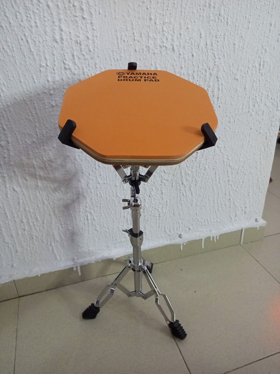 Practice Dumb Drum Pad 12" With Stand