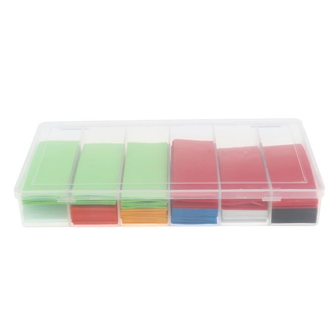 Blesiya 280pcs Battery Wrap Flat PVC Heat Shrink Tubing Tube W/