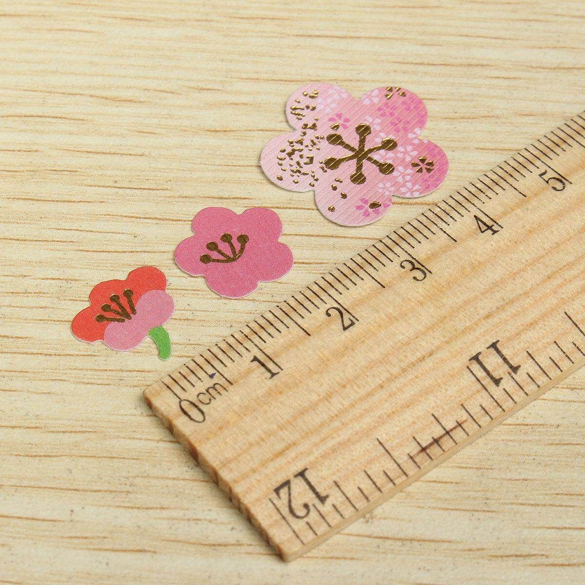 Cute Plum Flower Cherry Blossoms Diary Stickers DIY Scrapbooking Paper Wedding Hand Account Notebook Album Photo Art Decoration Plum Blossom (round Corner)