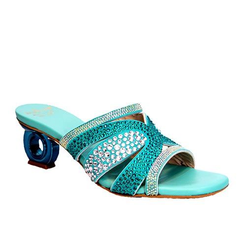 Nila & Nila - Slippers - Turquoise Blue