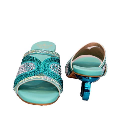 Nila & Nila - Slippers - Turquoise Blue