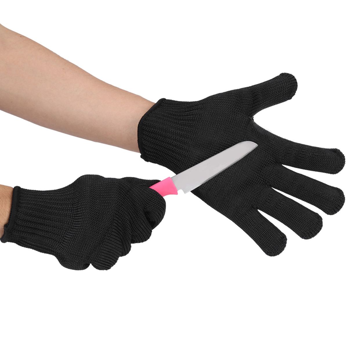 1 Pair Stainless Steel Mesh Cut Resistant Glove Safety Work