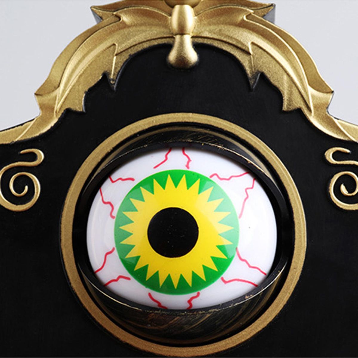 Halloween Doorbell with LED Lightup Eyeball Creepy Sounds Scary Haunted Doorbell Halloween Decoration with Movable Eyeball for Home Party Bar Haunted House Decoration