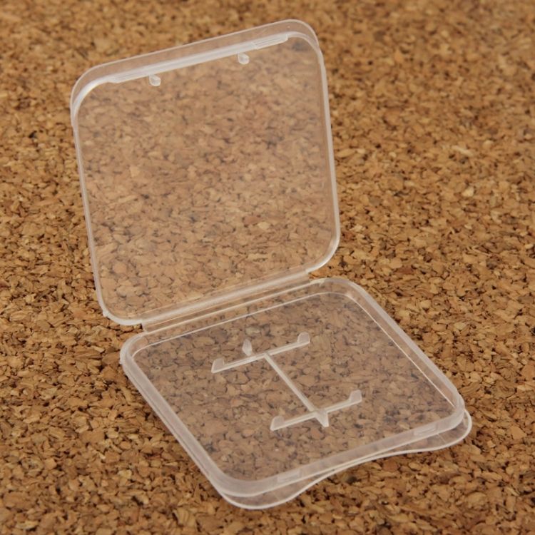 100 PCS Plastic Storage Card Box For Micro SD Card