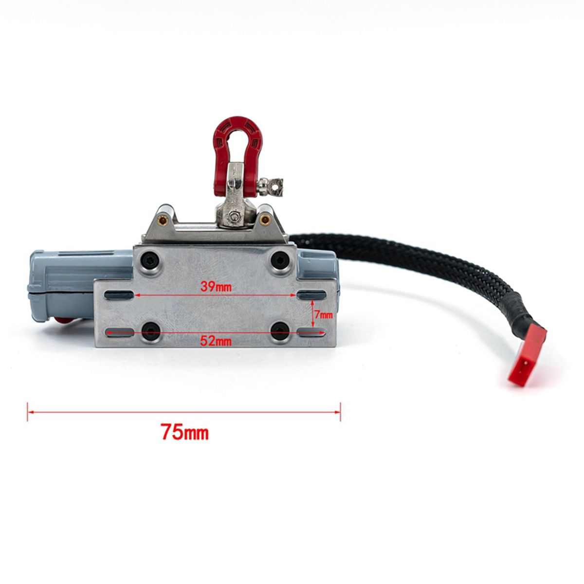 RC Winch with Remote Controller System T Plug Compatible with 1/10 1/8 Traxxas TRX-4 Trx4 Axial SCX10 90046 RC4WD D90 KM2 RC Car