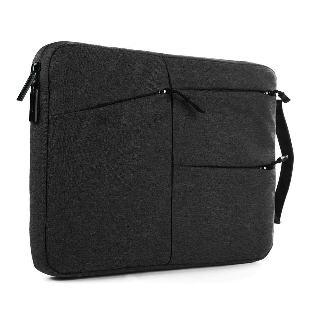 15 Inch Laptop Notebook Sleeve Case Handheld Waterproof Bag Cover For PC MacBook Black Black