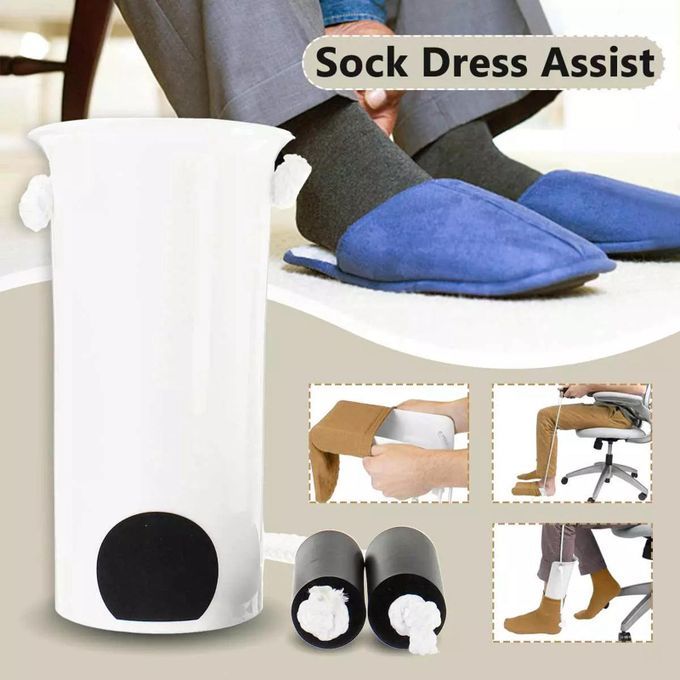Non-Slip Senior Sock  Helper Stocking Slider Pulling Assist Green