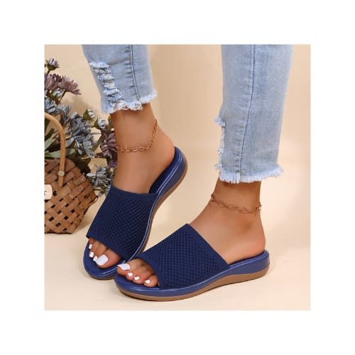 Comfortable Slides Slippers -  Blue