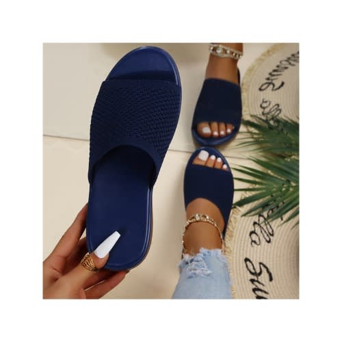 Comfortable Slides Slippers -  Blue