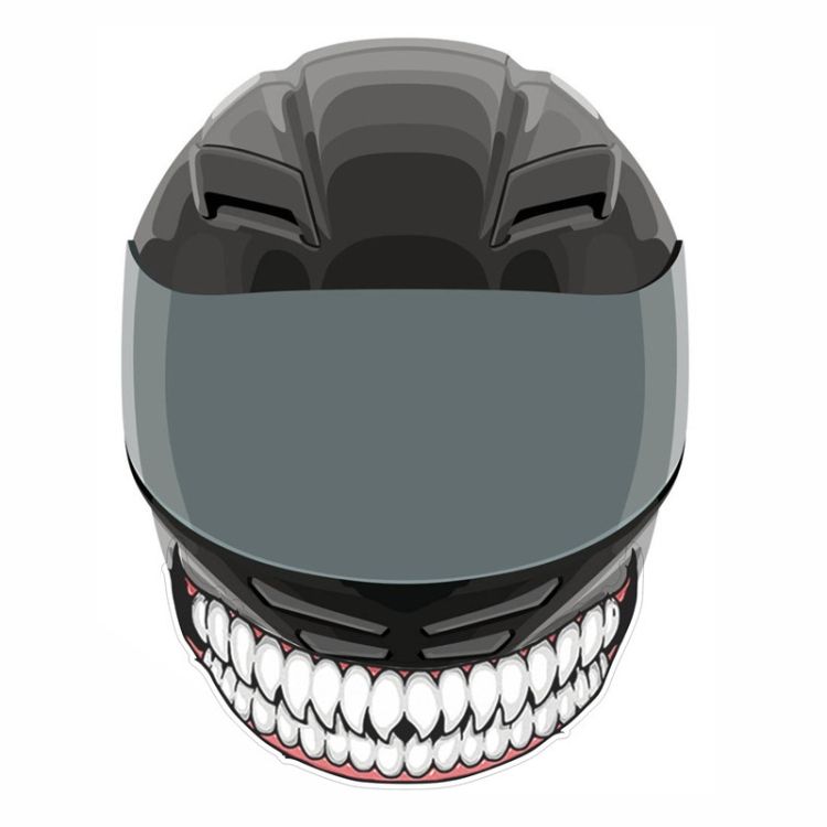 5 PCS Hel Met Sticker Small Teeth