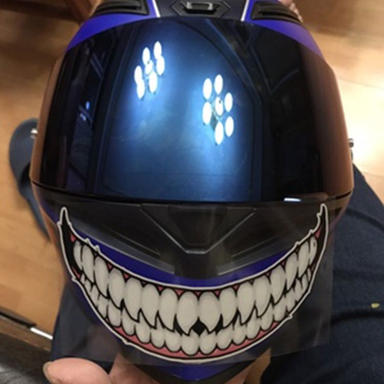 5 PCS Hel Met Sticker Small Teeth