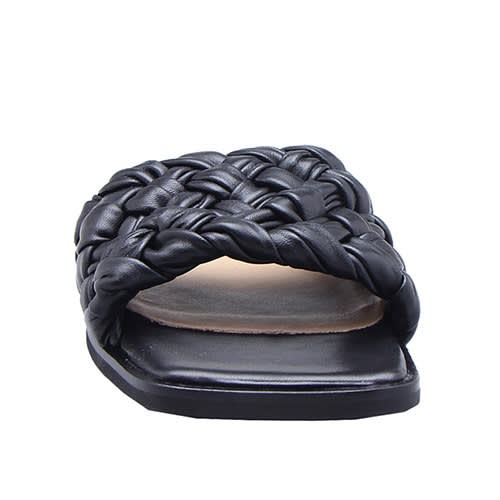 Hand Weave Slippers - Black