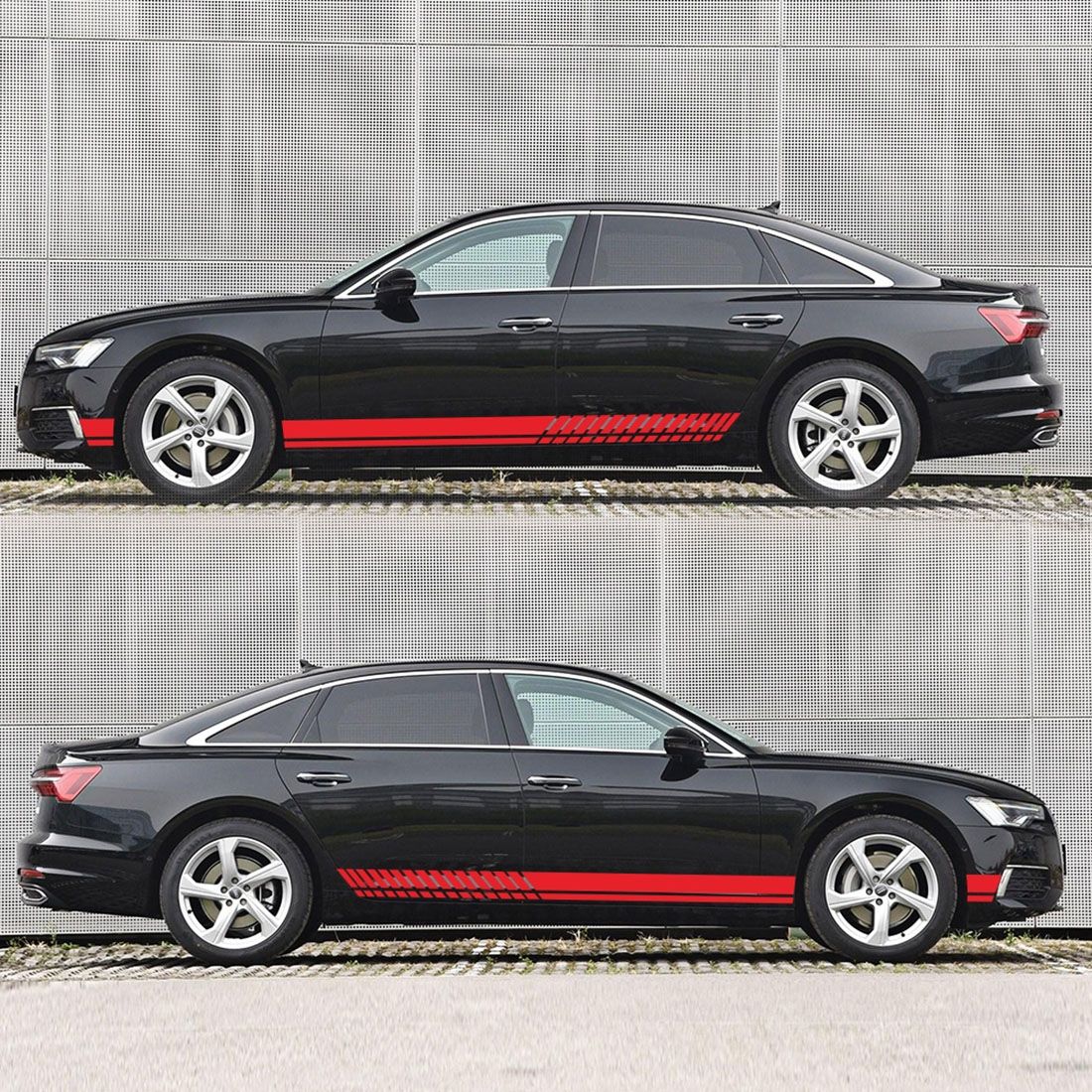 Car Styling Stripe PVC Sticker Auto Decorative Sticker (Red)