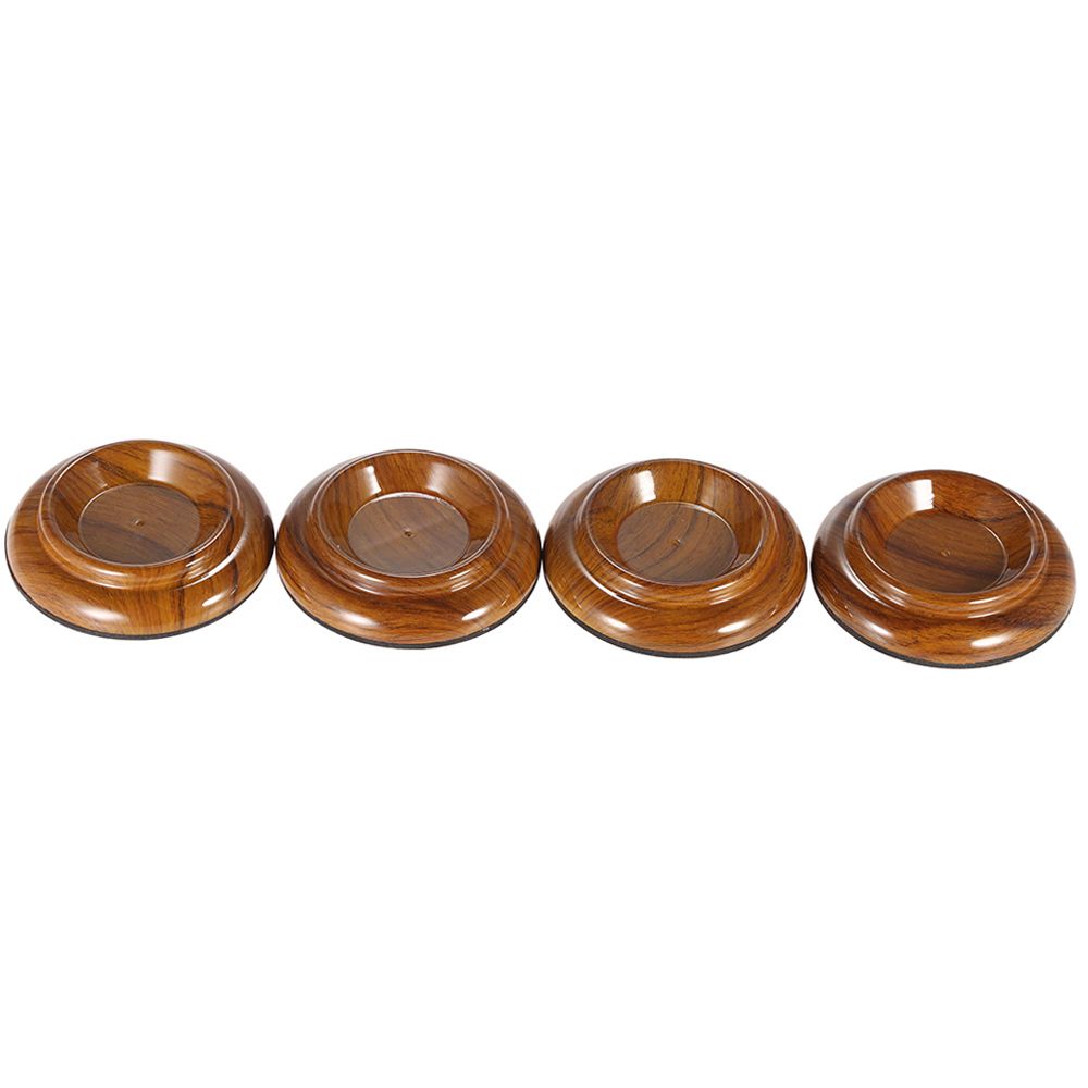 4pcs/set Double Round Acrylic Upright Piano Caster Cups W/