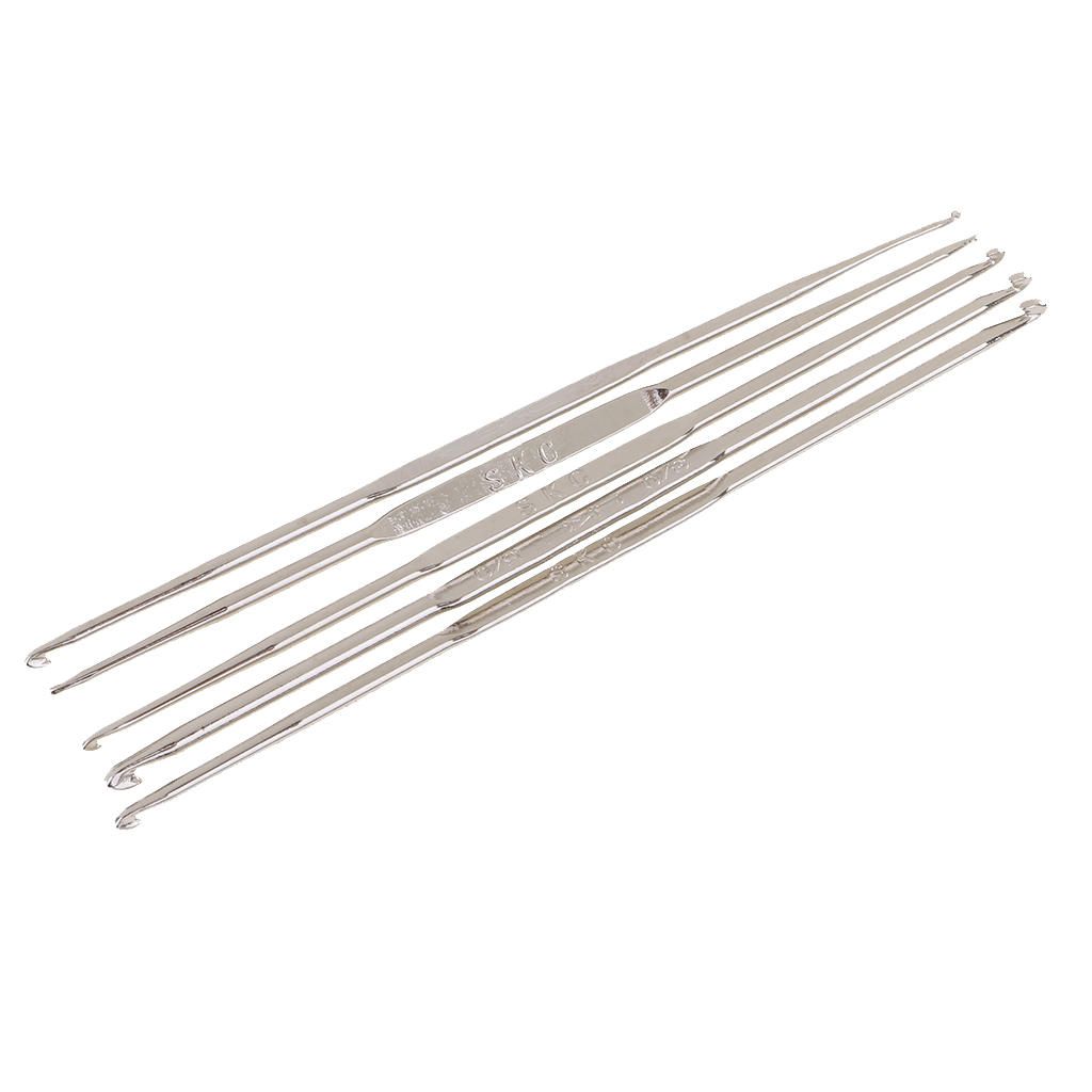 5Pc Size 1.0-3.0mm Double Head Knitting  Crochet  5Pcs