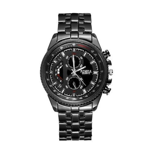 Quartz Men Business Wrist Watches Stainless Steel Big Dial