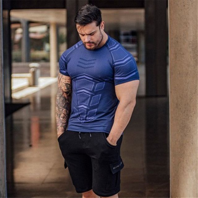 -New -Large-Type -Men -Compression -T-Shirt -Men Blue 1_M