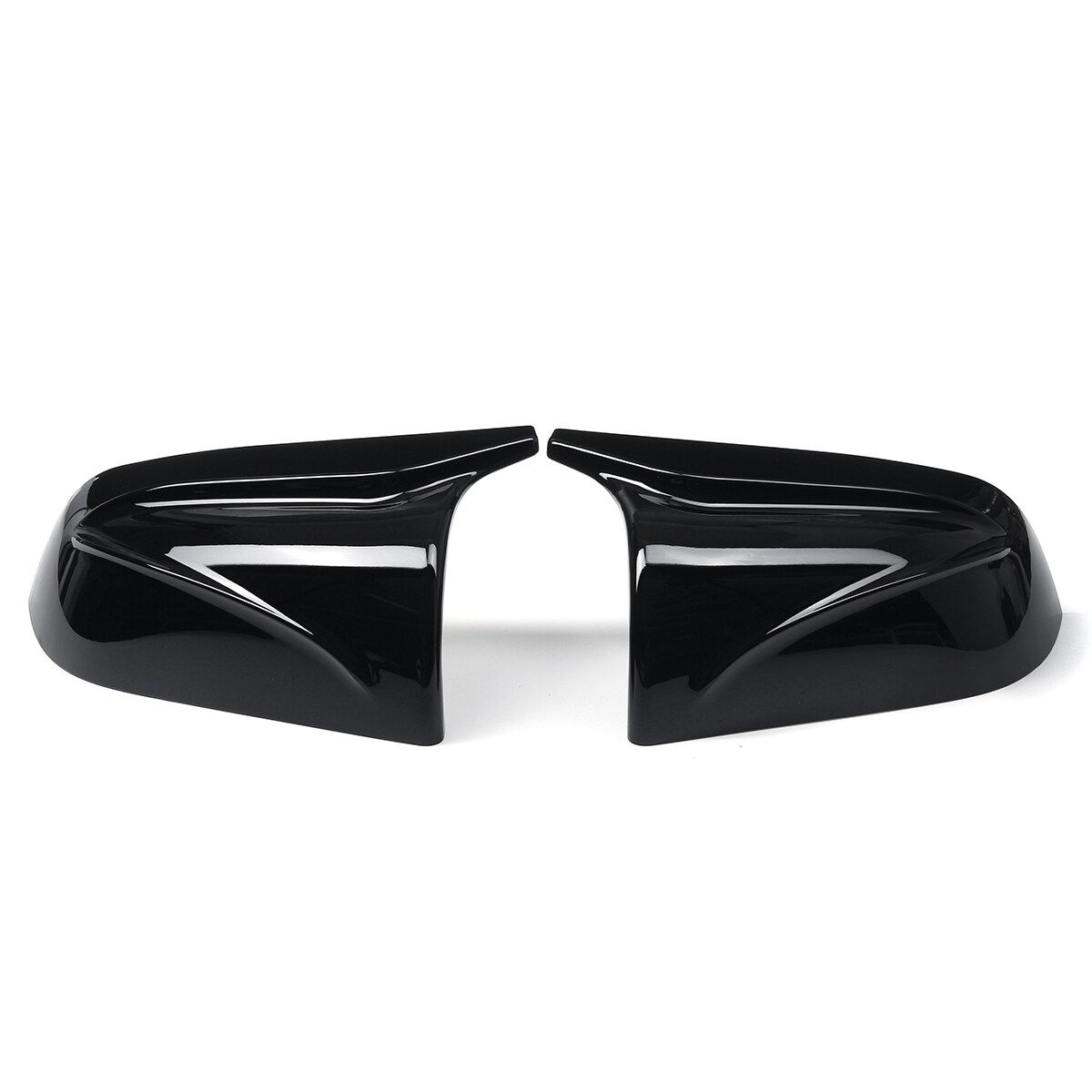 2PCS Gloss Black Side Mirror Cap Cover For Tesla Model 3 2017-2020 Replacement