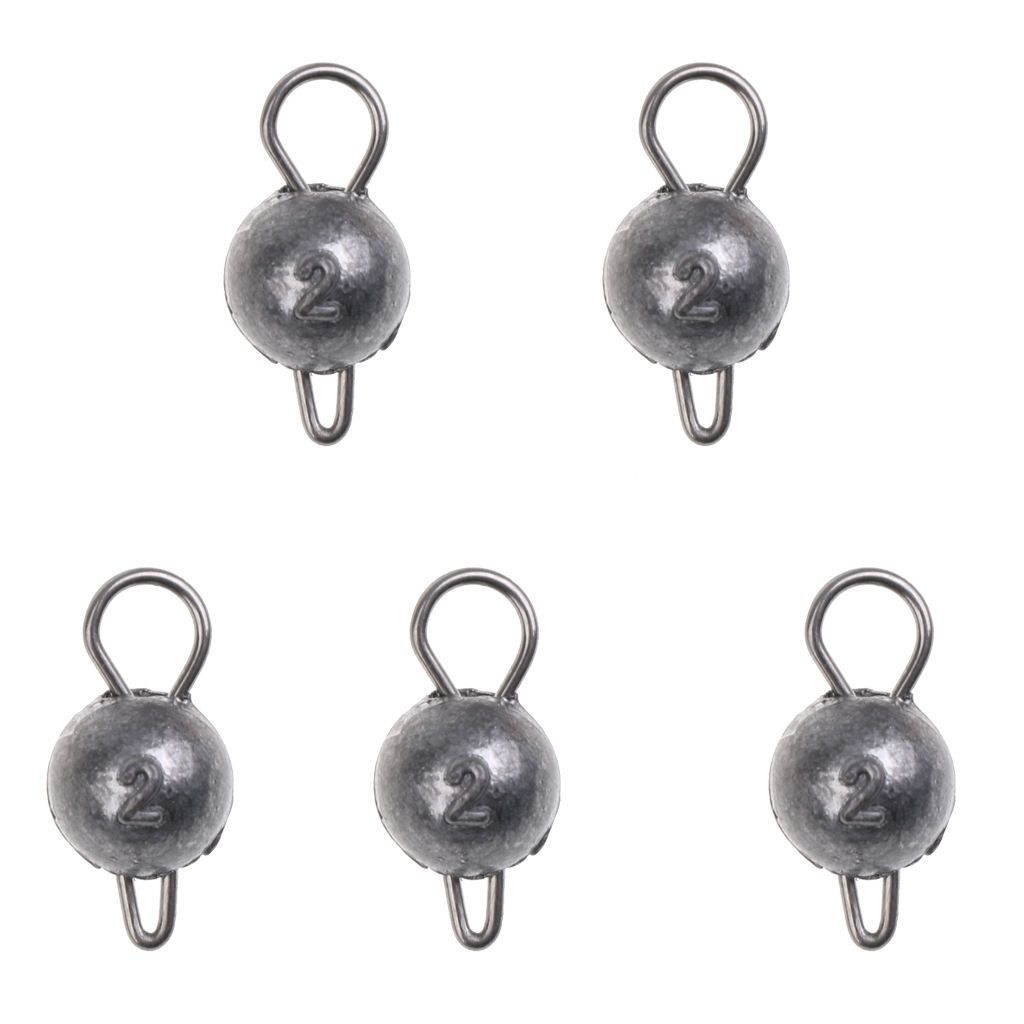 5 Pieces 2/3/5/7/10g Lead Sinker Head Hook Jigs Bait  Hooks For