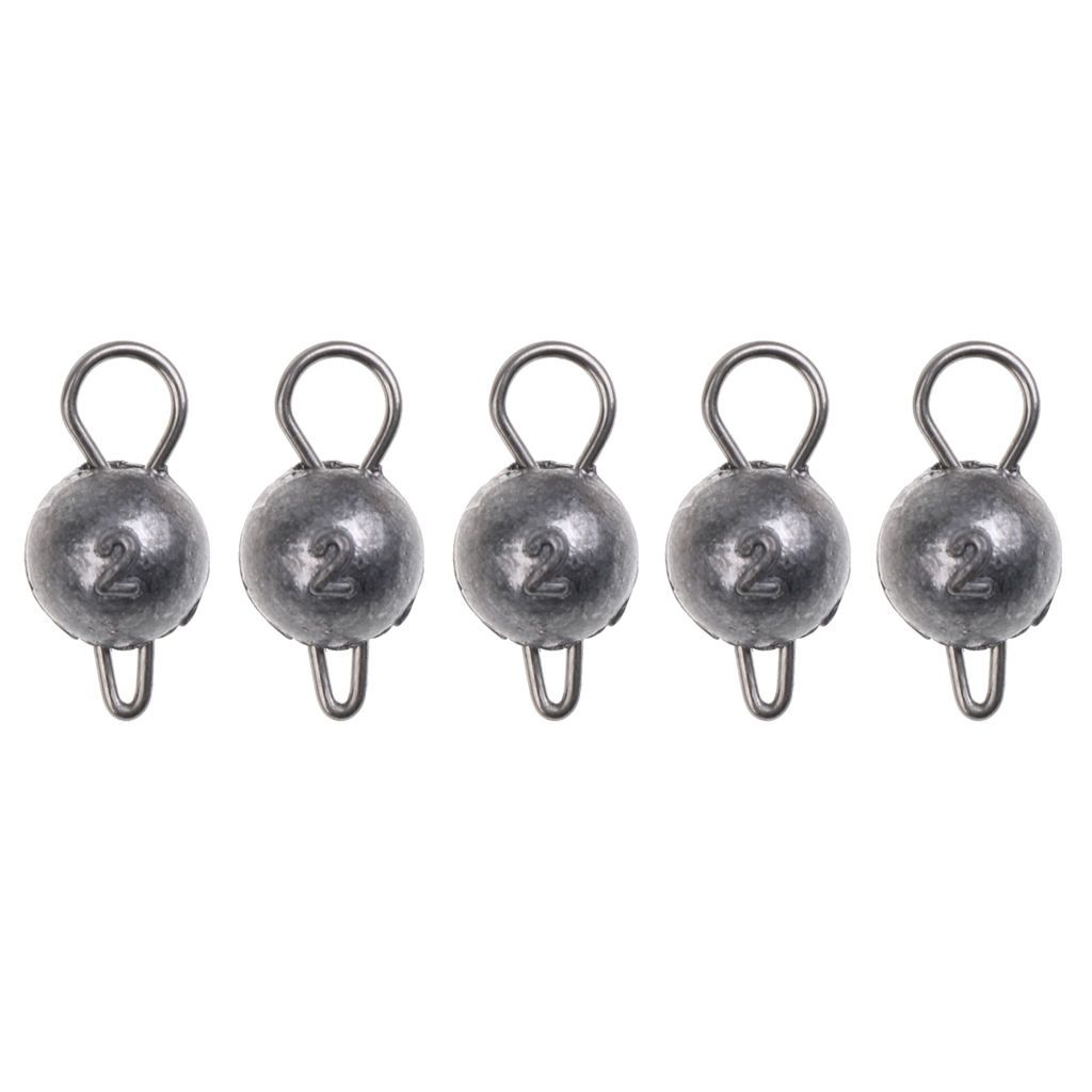 5 Pieces 2/3/5/7/10g Lead Sinker Head Hook Jigs Bait  Hooks For