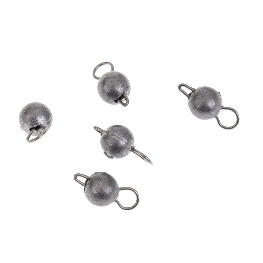 5 Pieces 2/3/5/7/10g Lead Sinker Head Hook Jigs Bait  Hooks For