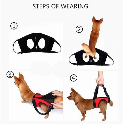 Dog Lifts Support Vest Pet Help Products Collar Leash Dog Harness With A Handle Lifting Harness For Dogs