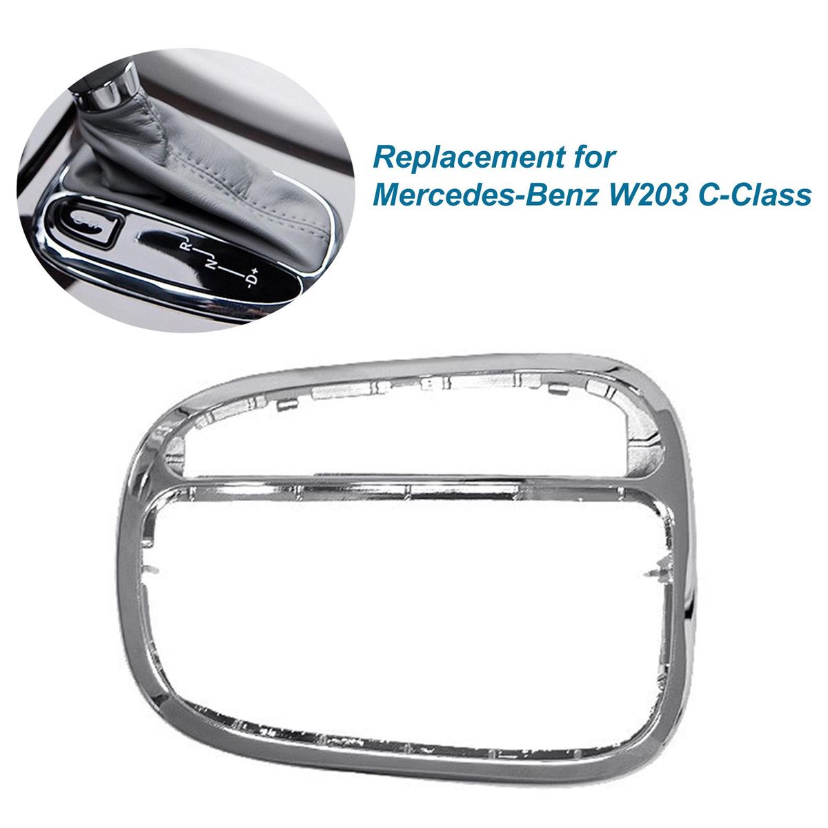 Center Auto Trans Shifter Trim Indicator Cover Console Gear Frame Replacement for Mercedes-Benz C-Class W203, 203 267 1988